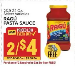 Food Lion Ragú Pasta Sauce offer