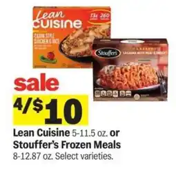 Meijer Lean Cuisine or Stouffer’s Frozen Meals offer