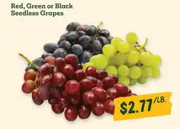 Sprouts Farmers Market Red, Green or Black Seedless Grapes offer