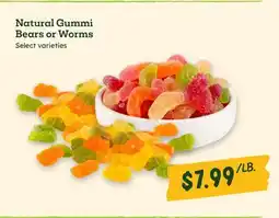 Sprouts Farmers Market Natural Gummi Bears or Worms offer