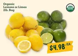 Sprouts Farmers Market Organic Lemons or Limes offer
