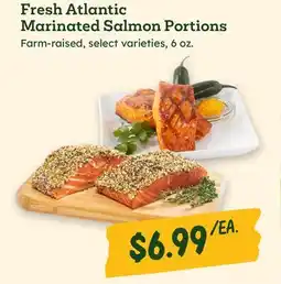 Sprouts Farmers Market Fresh Atlantic Marinated Salmon Portions offer