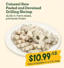 Sprouts Farmers Market Colossal Raw Peeled and Deveined Grilling Shrimp offer