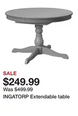 Ikea INGATORP Extendable table offer
