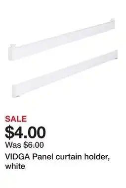 Ikea VIDGA Panel curtain holder, white offer
