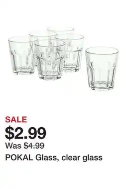 Ikea POKAL Glass, clear glass offer