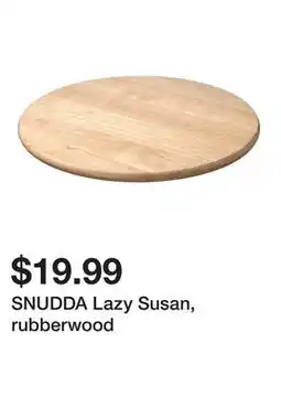 Ikea SNUDDA Lazy Susan, rubberwood offer