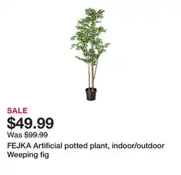 Ikea FEJKA Artificial potted plant, indoor/outdoor Weeping fig offer