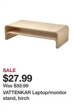 Ikea VATTENKAR Laptop/monitor stand, birch offer