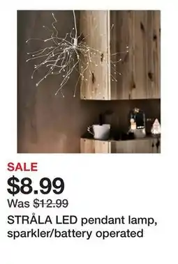 Ikea STRÅLA LED pendant lamp, sparkler/battery operated offer