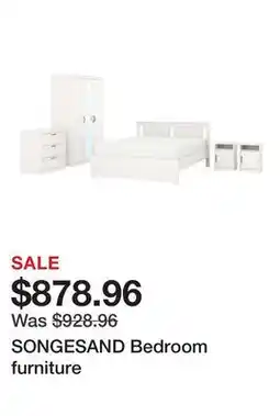 Ikea SONGESAND Bedroom furniture offer