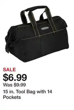 Harbor Freight Tools 15 in. Tool Bag with 14 Pockets offer