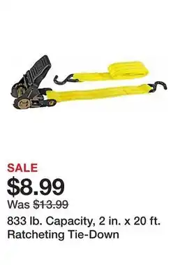Harbor Freight Tools 833 lb. Capacity, 2 in. x 20 ft. Ratcheting Tie-Down offer
