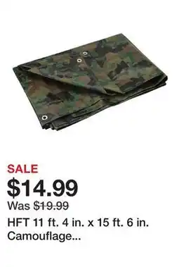 Harbor Freight Tools HFT 11 ft. 4 in. x 15 ft. 6 in. Camouflage All-Purpose/Weather-Resistant 5 mil Tarp offer