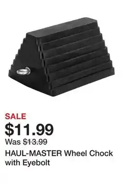 Harbor Freight Tools HAUL-MASTER Wheel Chock with Eyebolt offer