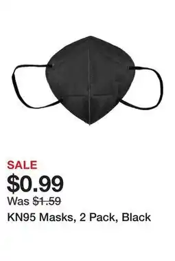 Harbor Freight Tools KN95 Masks, 2 Pack, Black offer
