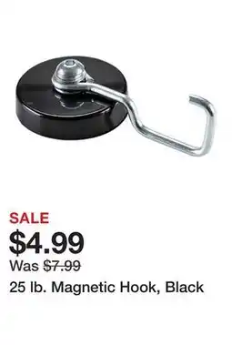 Harbor Freight Tools 25 lb. Magnetic Hook, Black offer
