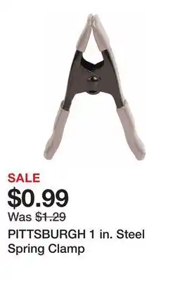 Harbor Freight Tools PITTSBURGH 1 in. Steel Spring Clamp offer