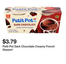 Wegmans Petit Pot Dark Chocolate Creamy French Dessert offer