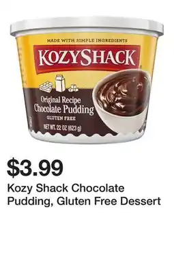 Wegmans Kozy Shack Chocolate Pudding, Gluten Free Dessert offer