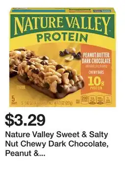 Wegmans Nature Valley Sweet & Salty Nut Chewy Dark Chocolate, Peanut & Almond Granola Bars offer