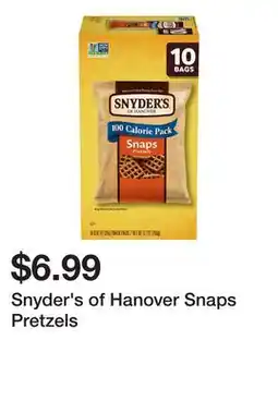Wegmans Snyder's of Hanover Snaps Pretzels offer