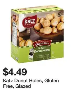 Wegmans Katz Donut Holes, Gluten Free, Glazed offer
