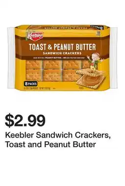 Wegmans Keebler Sandwich Crackers, Toast and Peanut Butter offer