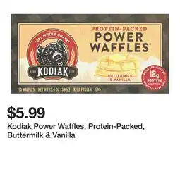 Wegmans Kodiak Power Waffles, Protein-Packed, Buttermilk & Vanilla offer