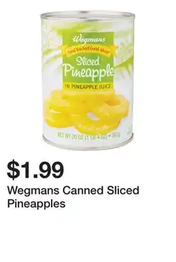 Wegmans Wegmans Canned Sliced Pineapples offer