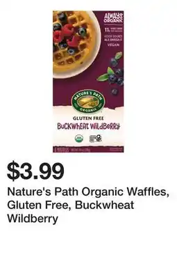 Wegmans Nature's Path Organic Waffles, Gluten Free, Buckwheat Wildberry offer