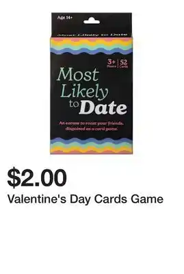 Five Below Valentine's Day Cards Game offer