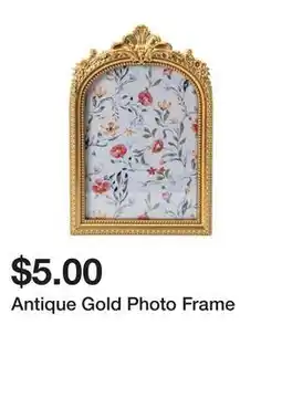 Five Below Antique Gold Photo Frame offer