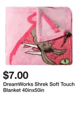 Five Below DreamWorks Shrek Soft Touch Blanket 40inx50in offer