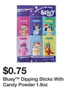 Five Below Bluey Dipping Sticks With Candy Powder 1.9oz offer