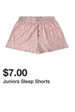 Five Below Juniors Sleep Shorts offer
