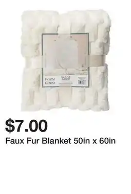 Five Below Faux Fur Blanket 50in x 60in offer