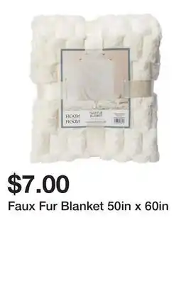 Five Below Faux Fur Blanket 50in x 60in offer