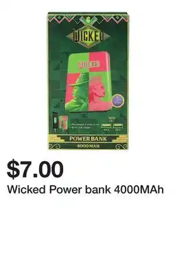 Five Below Wicked Power bank 4000MAh offer