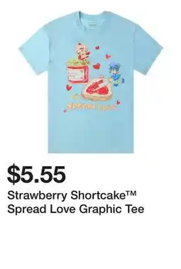 Five Below Strawberry Shortcake Spread Love Graphic Tee offer