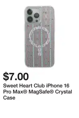Five Below Sweet Heart Club iPhone 16 Pro Max MagSafe Crystal Case offer