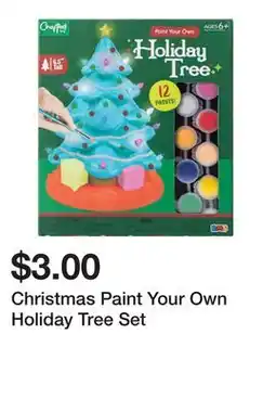 Five Below Christmas Paint Your Own Holiday Tree Set offer