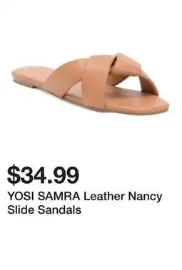 Marshalls YOSI SAMRA Leather Nancy Slide Sandals offer