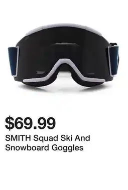Marshalls SMITH Squad Ski And Snowboard Goggles offer