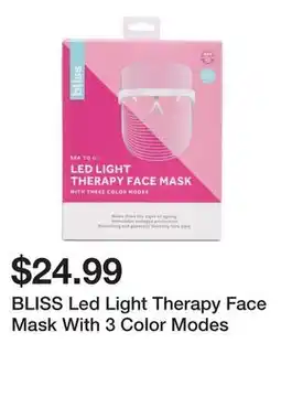 Marshalls BLISS Led Light Therapy Face Mask With 3 Color Modes offer