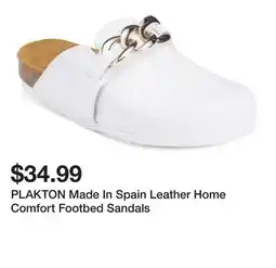 Marshalls PLAKTON Made In Spain Leather Home Comfort Footbed Sandals offer