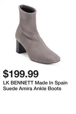 Marshalls LK BENNETT Made In Spain Suede Amira Ankle Boots offer