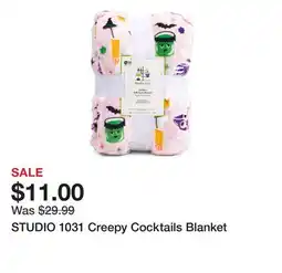 Marshalls STUDIO 1031 Creepy Cocktails Blanket offer