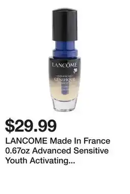 Marshalls LANCOME Made In France 0.67oz Advanced Sensitive Youth Activating Concentrate offer