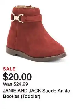 Marshalls JANIE AND JACK Suede Ankle Booties (Toddler) offer